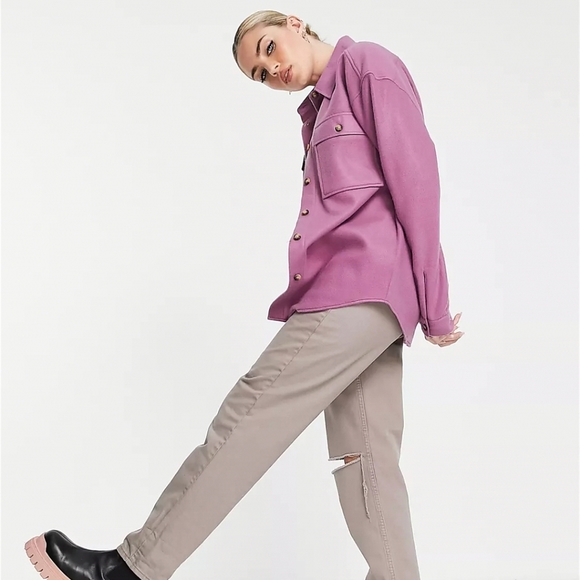 💜 Purple Reclaim Vintage Shacket - Picture 1 of 10